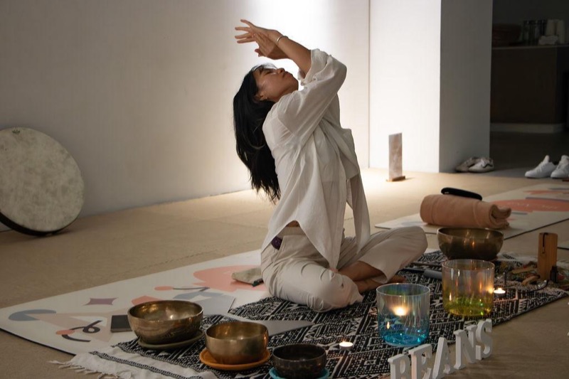 Sound healing session